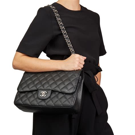 chanel jumbo size in inches|chanel classic flap jumbo price.